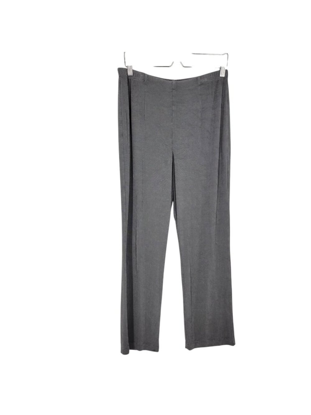 Chico's Travelers 2R  12/14 Gray Pants Pull On Stretch Large Slinky